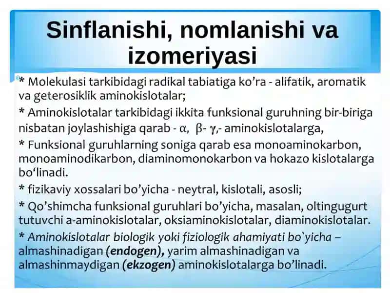 Aminokislotalar 4
