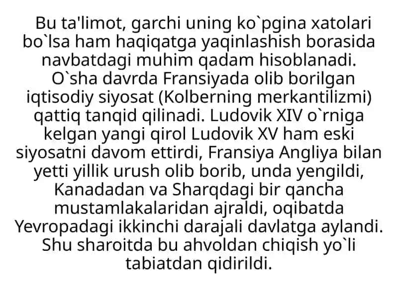 F. Kenening iqtisodiy jadvali 4