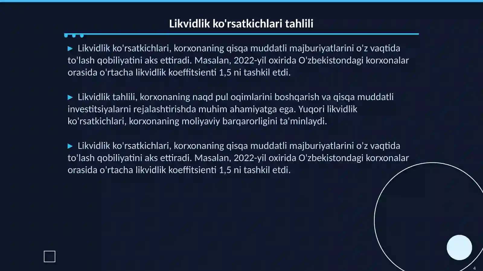 Moliyaviy barqarorlik tahlili 4