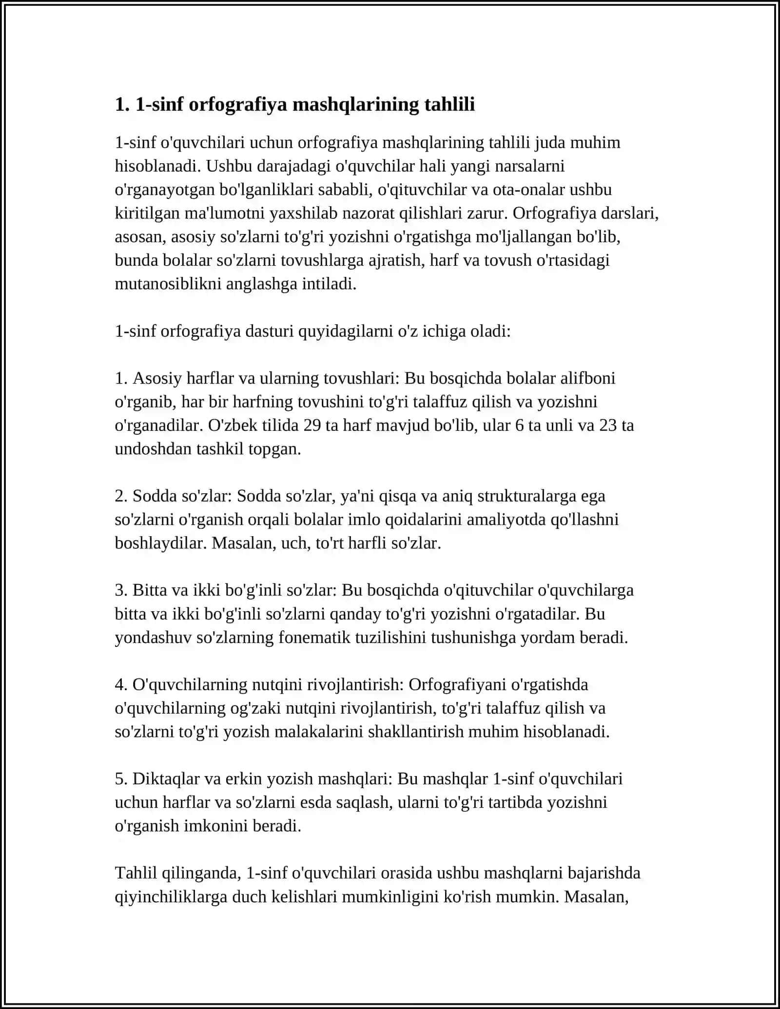1-sinf orfografiya mashqlarining tahlili 4