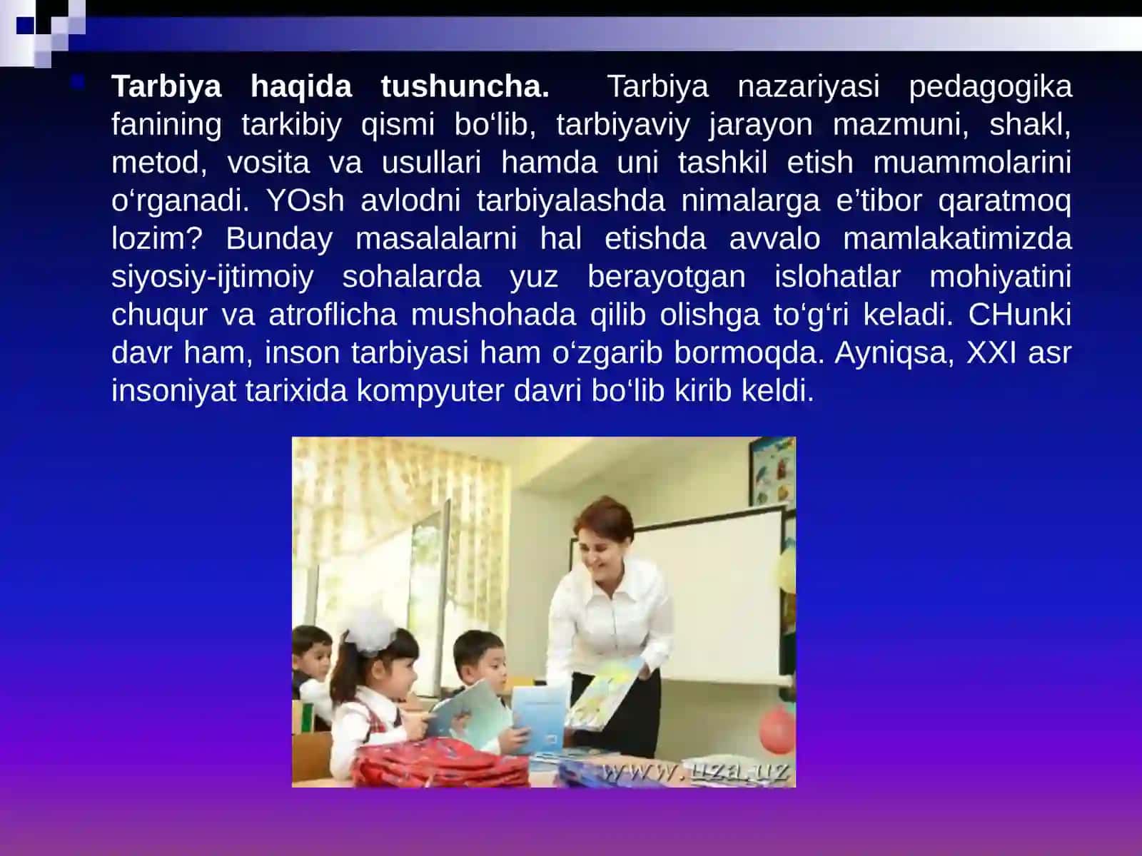 Tarbiya jarayonining mazmuni va vazifalari 4