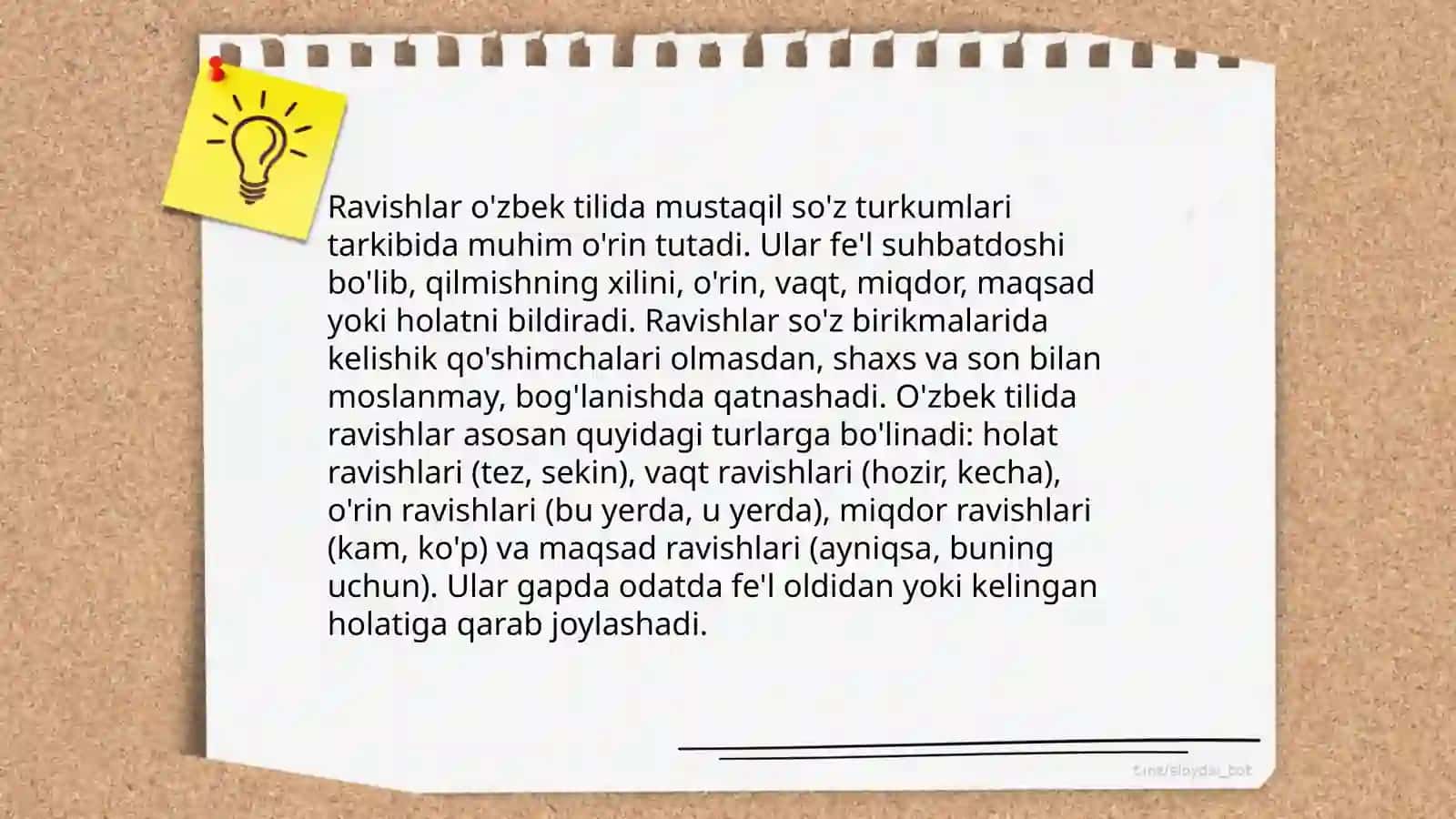 Ravish so'z turkumi, uning leksik grammatik xususiyatlari 4
