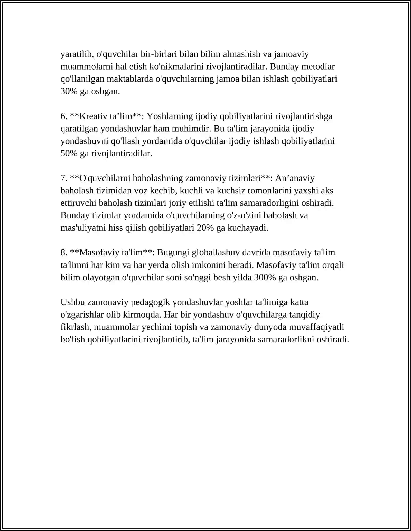 Yoshlar ta'limidagi zamonaviy pedagogik yondashuvlar 4