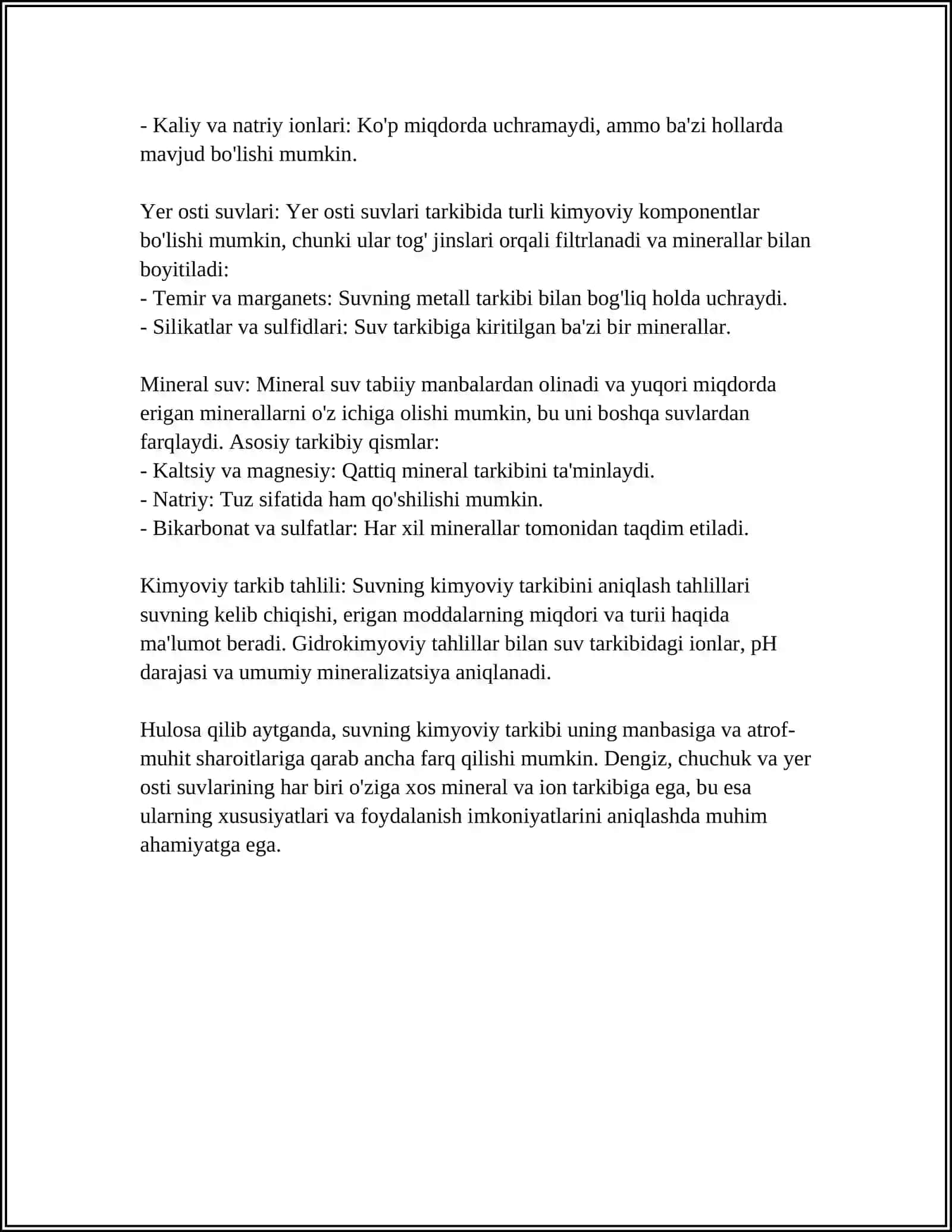 SUYAKLARNING TUZULISHI VA RIVOJLANISHI KIMYOVIY TARKIBI 4