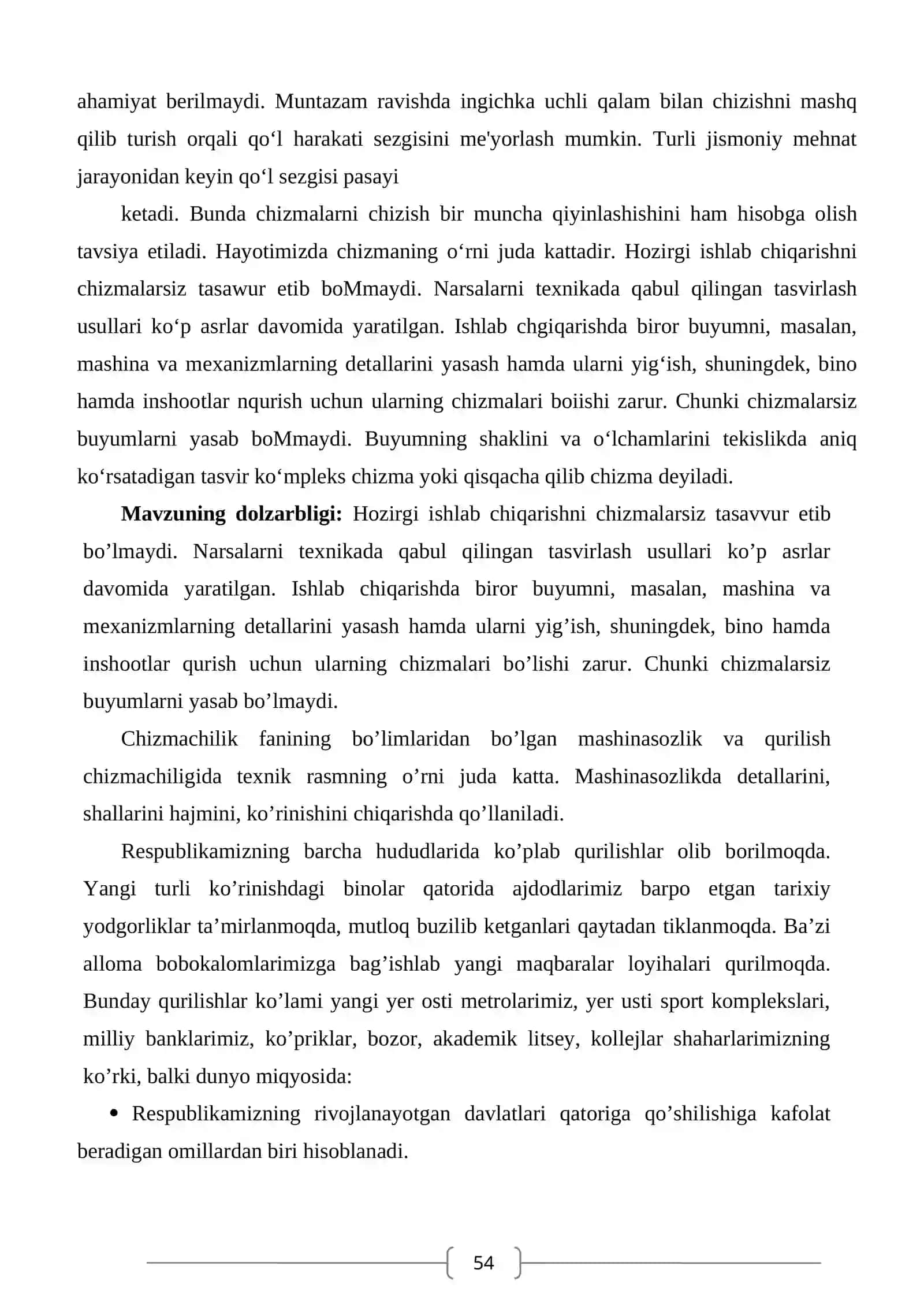 Detalning eskiz va texnik rasmini bajarish 4