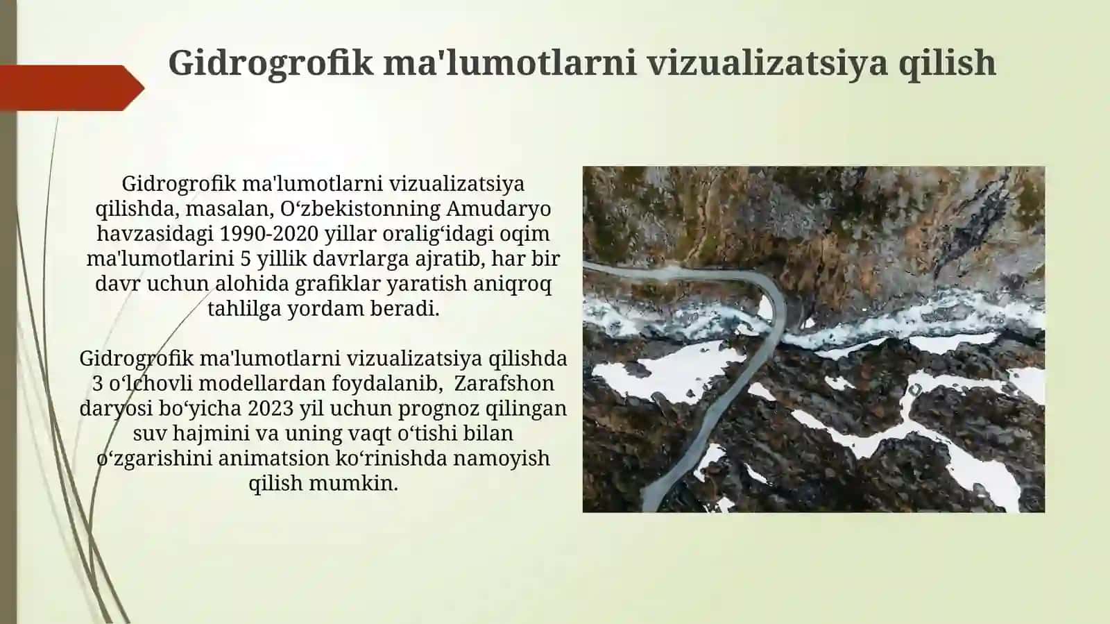 Daryo oqimi gidrofikini vertikalbolaklargaajratish 4