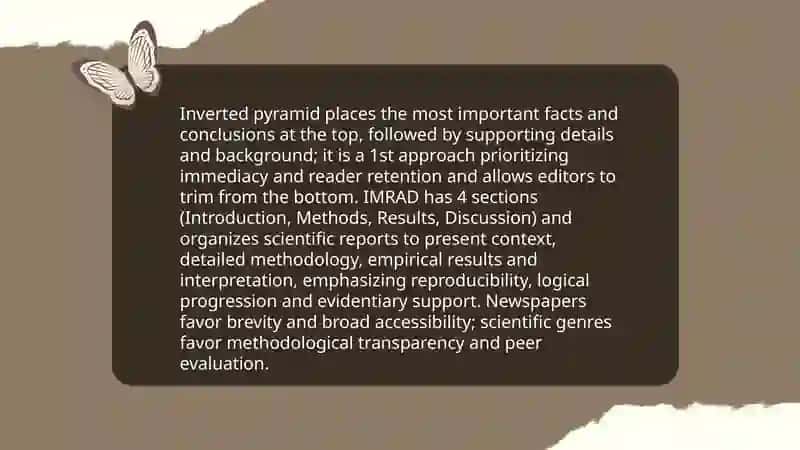 Newspaper articles and scientific genres 4