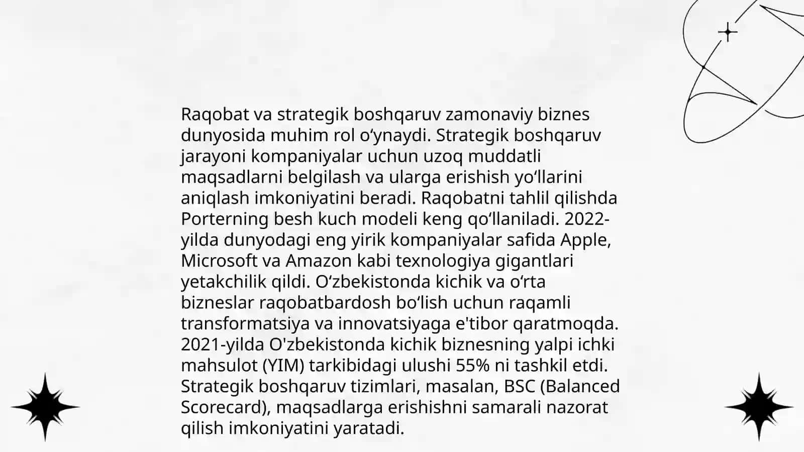 Biznes boshqarishda nazariy asoslar 4