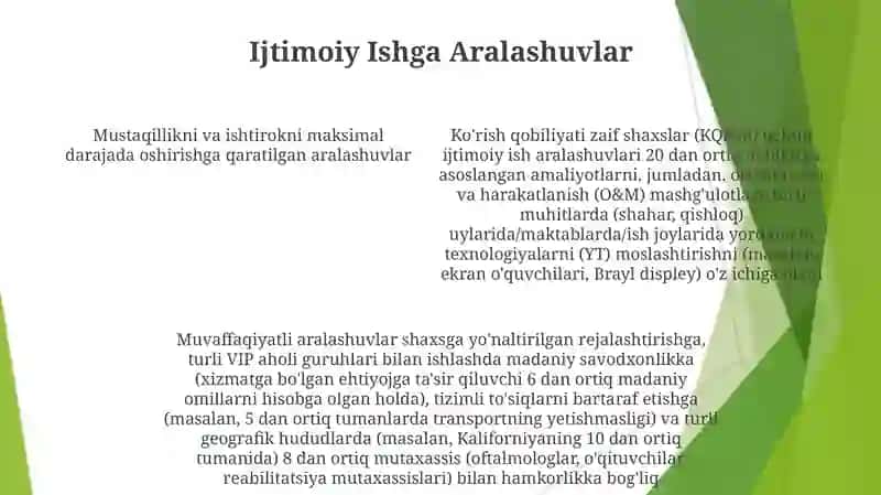 Koʻzi ojiz nogironlikka ega boʻlgan shaxslar bilan ijtimoiy ish 4