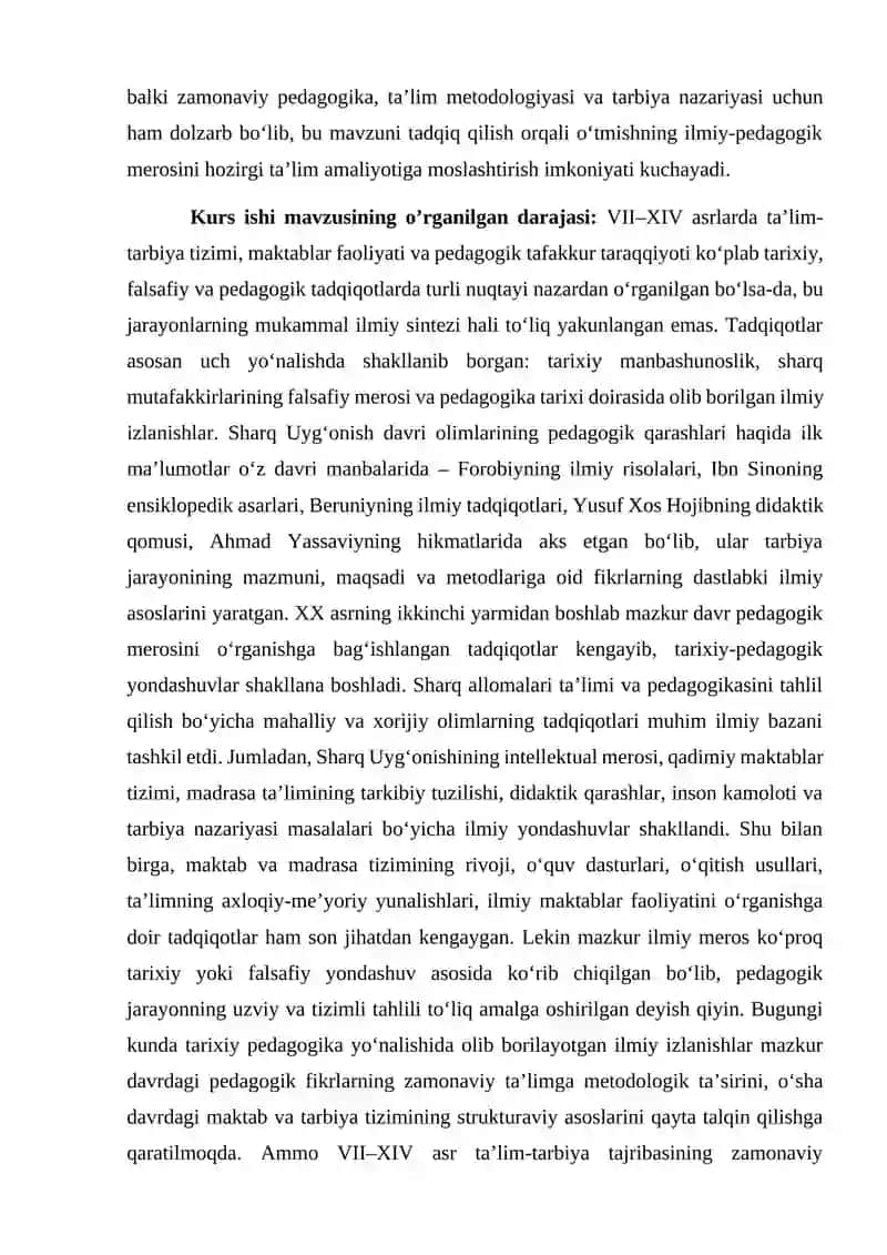 VII-XIV asrlarda tarbiya, maktab va pedagogik fikrlar 4