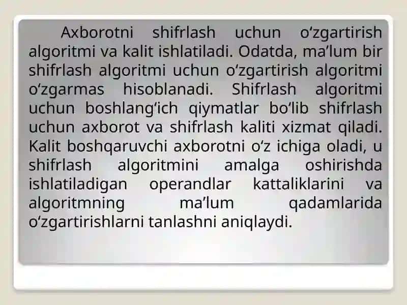 AXBOROTNI HIMOYALASHNING KRIPTOGRAFIK USULLARI 4