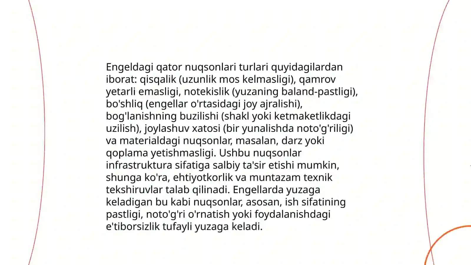 Tish qatorlari qisman nuqsonlarining Gavrilov, Engel va Oksman boyicha tasniflari 4