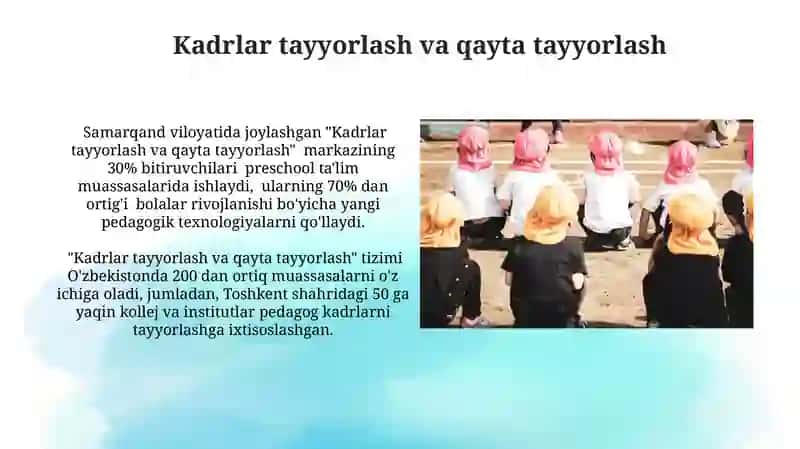 Maktabgacha ta'lim tashkiloti va ularni tashkil etish 4