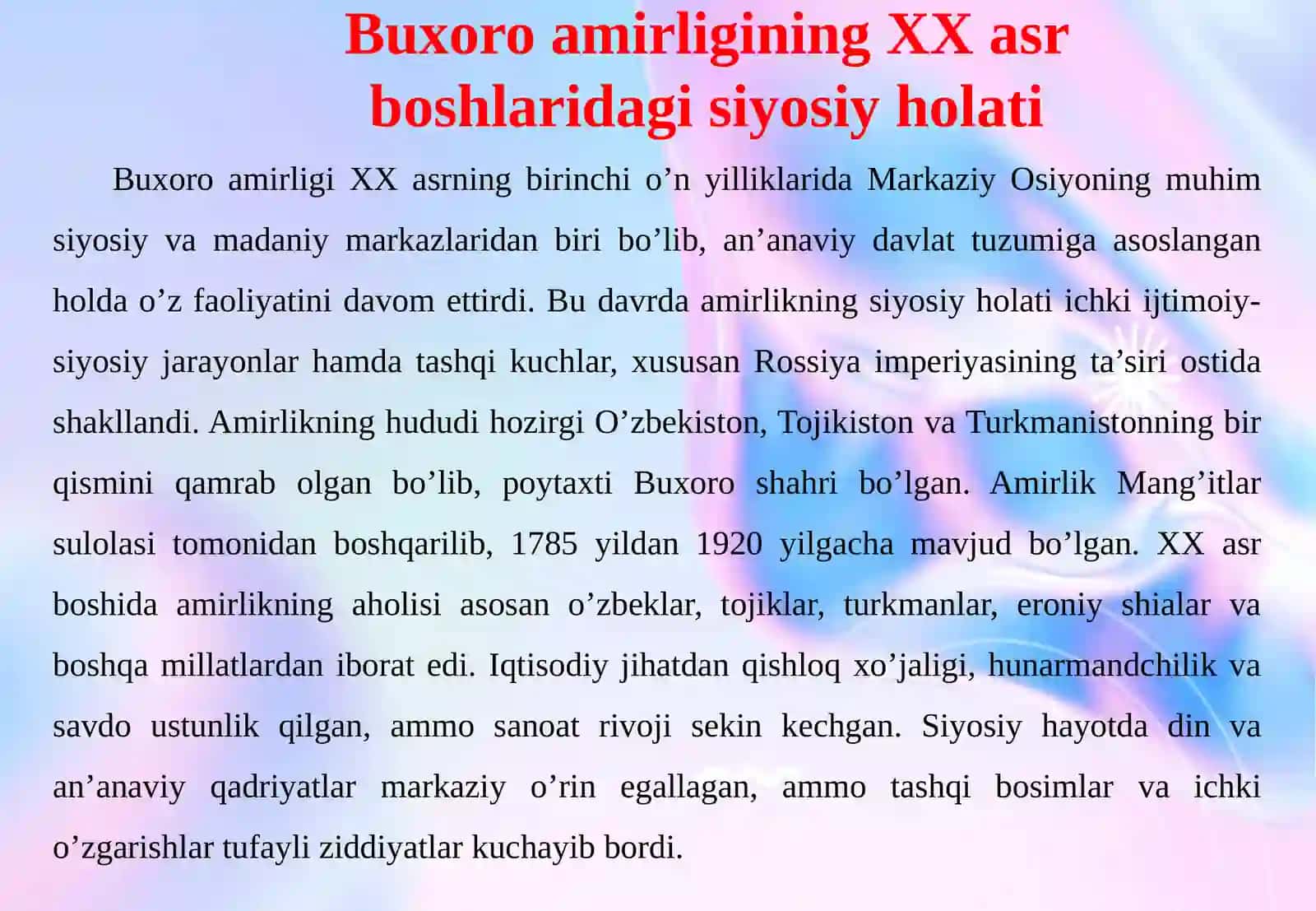 Buxoroamirligida Sovet hokimiyatiga qarshi harakatlar 4