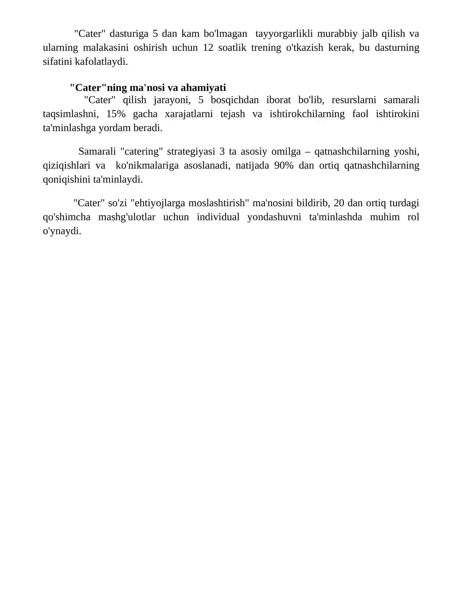 Kater tushunchasini "Cater" tushunchasini o'rgatish samarali bo'ladi 4