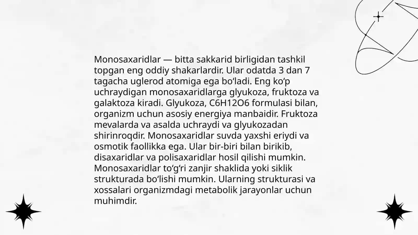 Uglevodlar kimyoviy tuzilishi 4