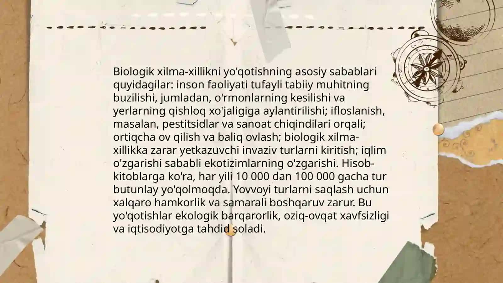 Bioxilma xillikni saqlash va barqaror rivojlanish 4