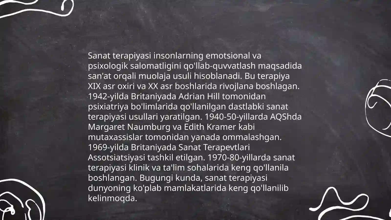 Sanat terapiyasi usullari 4
