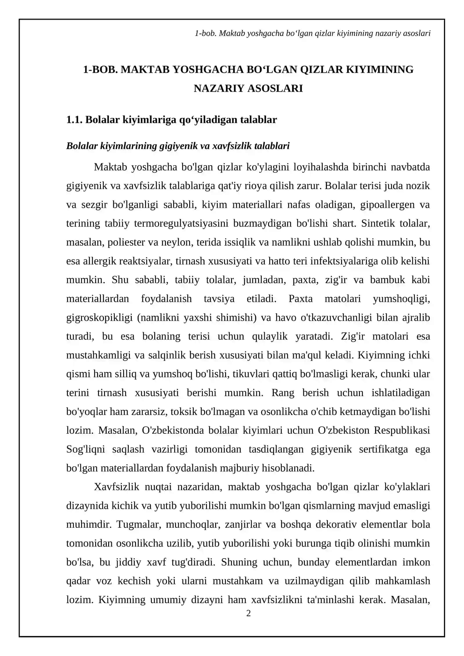 Maktab yoshgacha bo'lgan qizlar ko‘ylagini loyihalash va modelashtirish 4