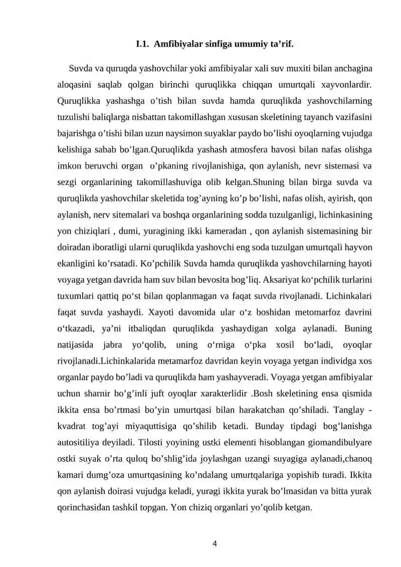 Amfibiyalar sinfining ekologiyasi va evolyutsiyasi 4