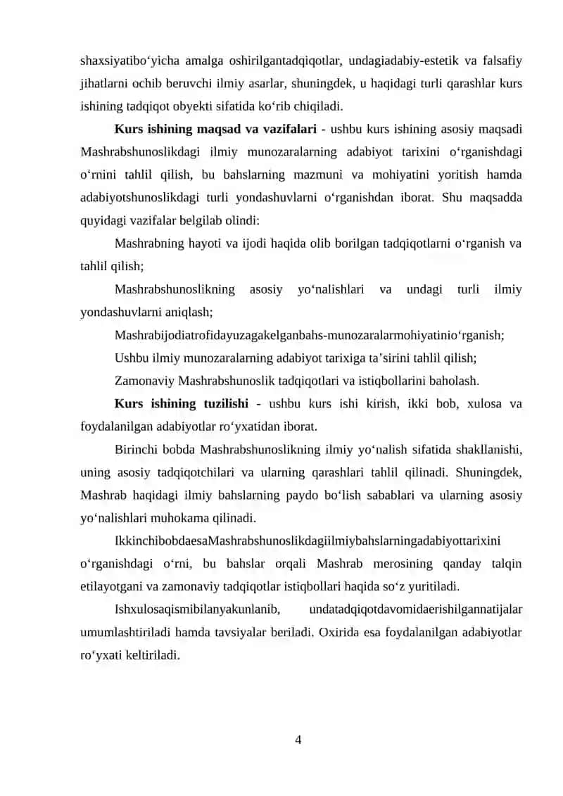 Mashrabshunoslikdagi ilmiy munozaralarning adabiyot tarixini o’rganishdagi o’rni 4