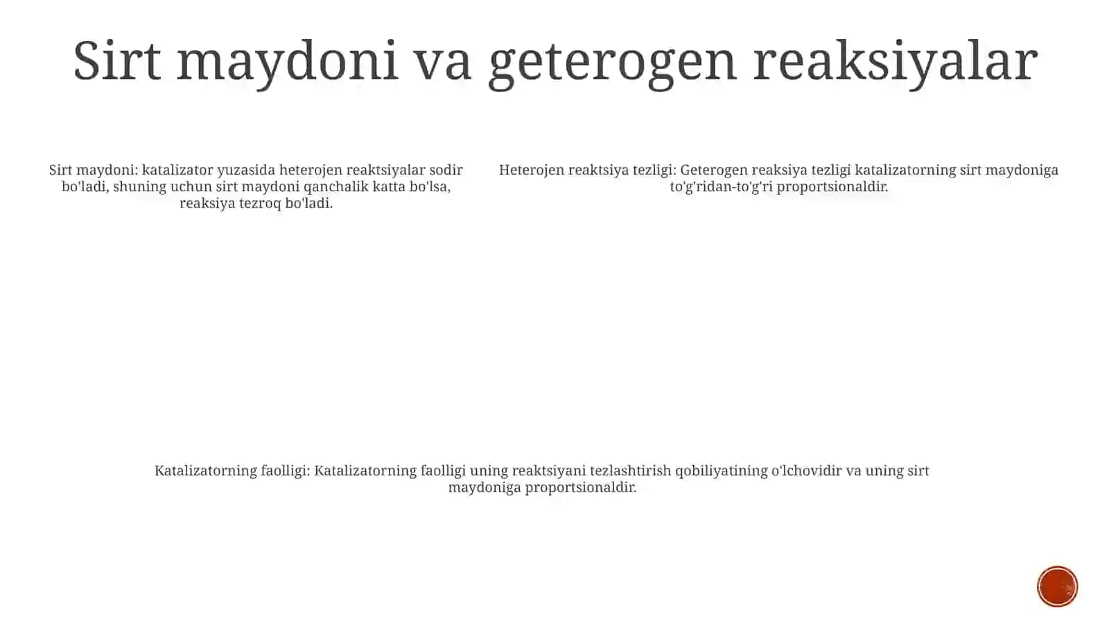 Geterogen Reaktsiyalarning Tezligi 4