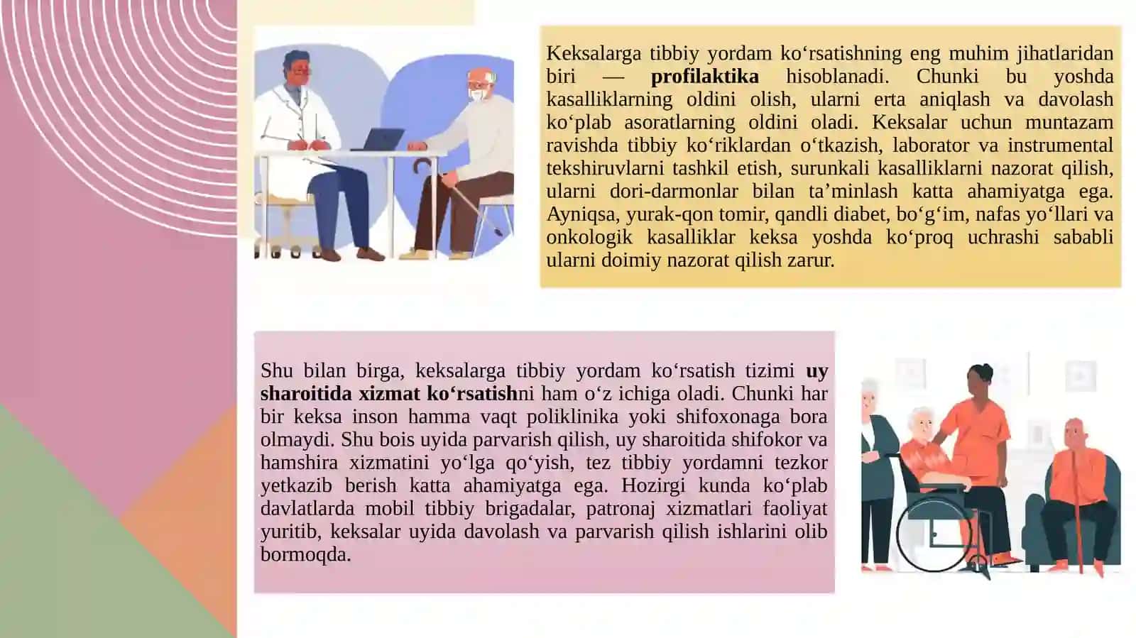 Keksalarga tibbiy-ijtimoiy yordam koʻrsatishni tashkillashtirish 4