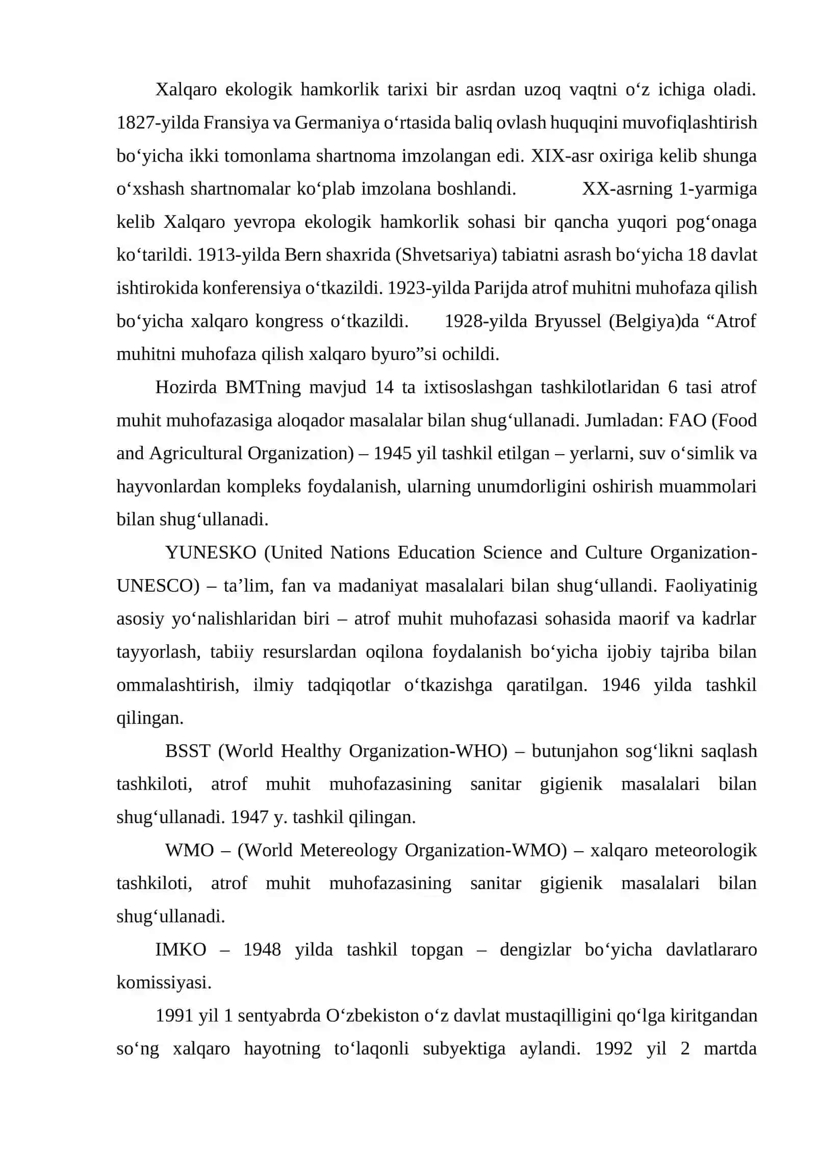 BARQAROR RIVOJLANISH MUAMMOLARI VA ISTIQBOLLAR. MONITORING TUSHUNCHASI, USULLARI VA TURLARI 4