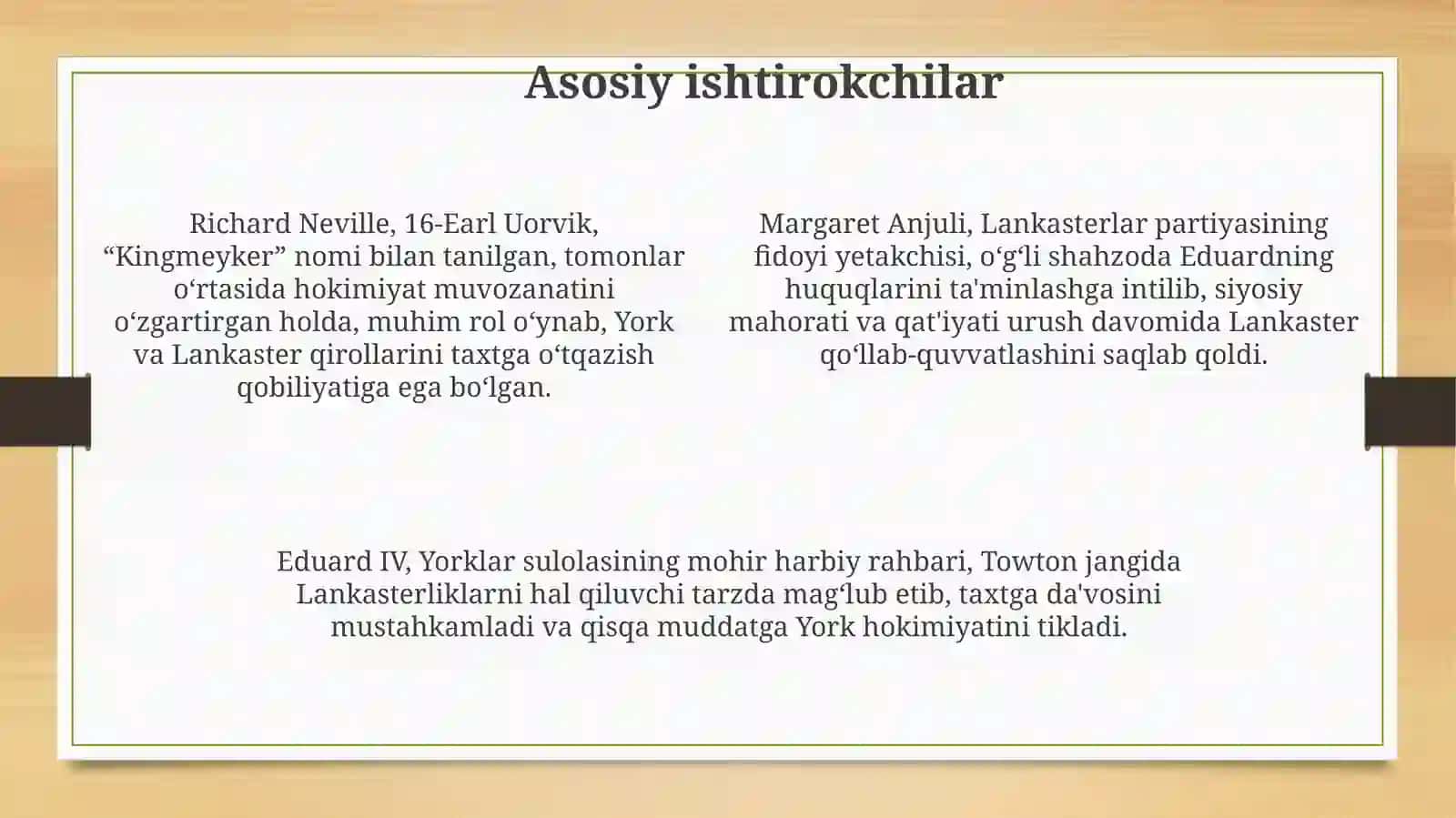 Angliyada "Qizil va Oq gullar urushi" 4