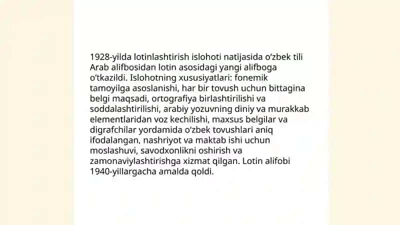 Lotin alifbosiga asoslangan o‘zbek alifbolari 4