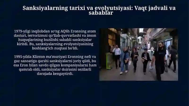 Sanktsiyalar sharoitida Eron Islom Respublikasi iqtisodiyoti 4