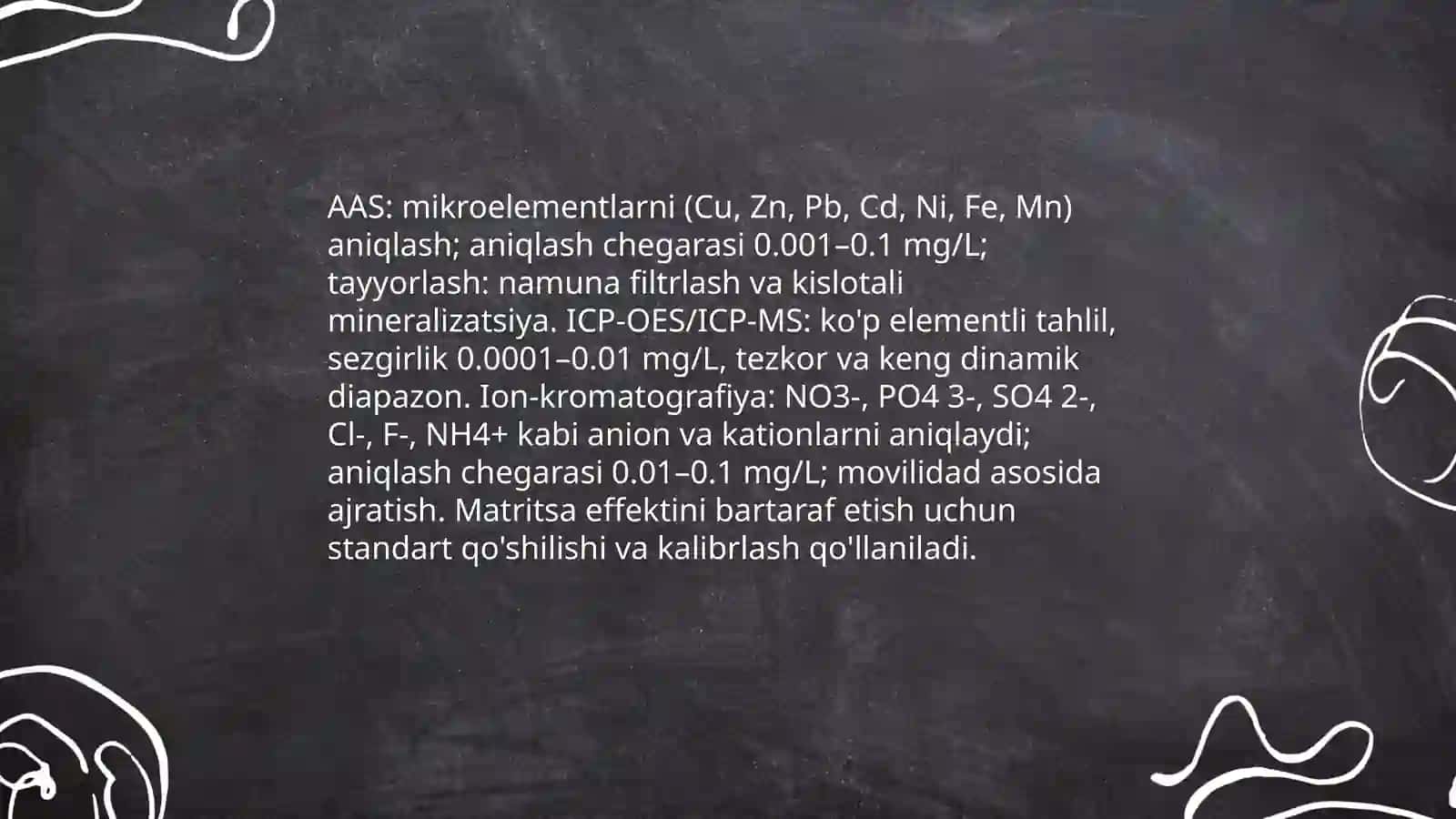 Tuproq suvining ifloslanishi ion bo'glanishini aniqlab ulardan tozalash g'oyasini ishlab chiqish 4