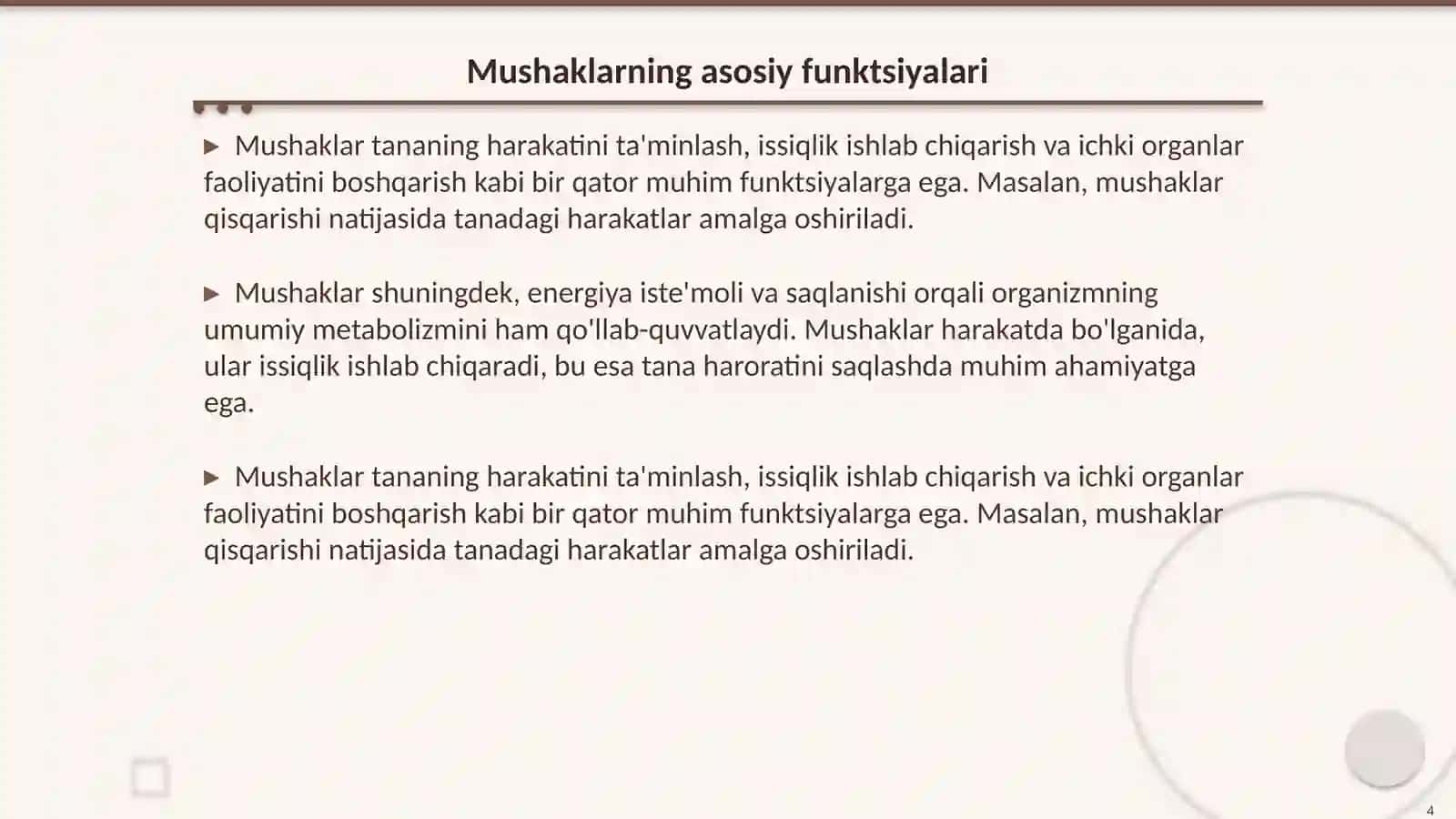 Muskul fizialogiyasi 4