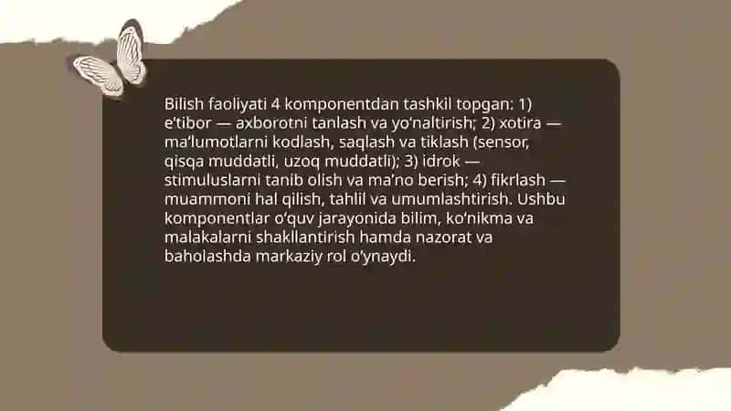 Talabalarning bilish faoliyati va uning tuzilishi 4
