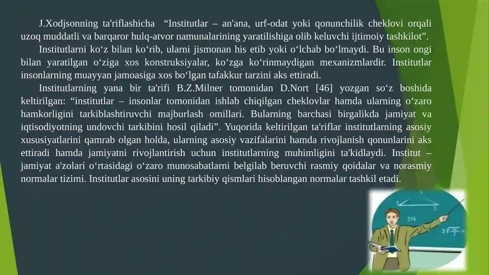 INSTITUTLAR VA ULARNING JAMIYAT RIVOJLANISHIDAGI ROLI 4
