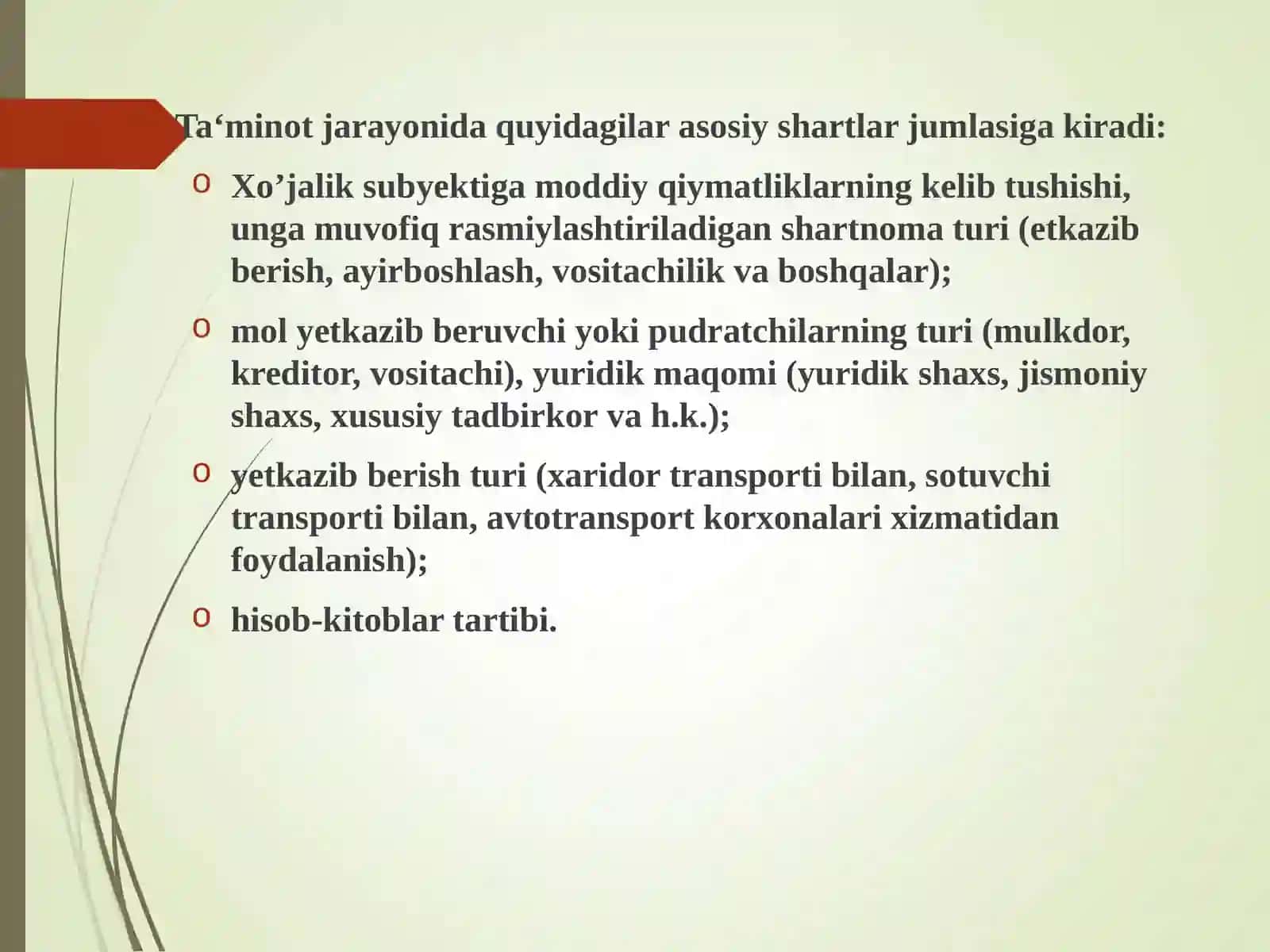 Ta’minot jarayoni auditini tashkil qilish 4