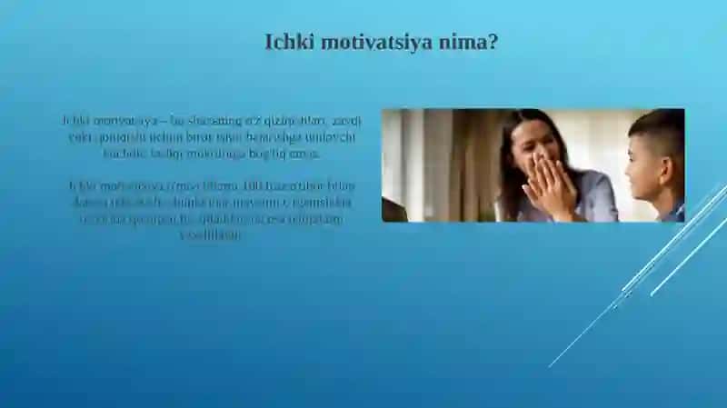 Oʻquvchilarni oʻqitishda ichki va tashqi motivatsiyani rivojlantirish usullari 4