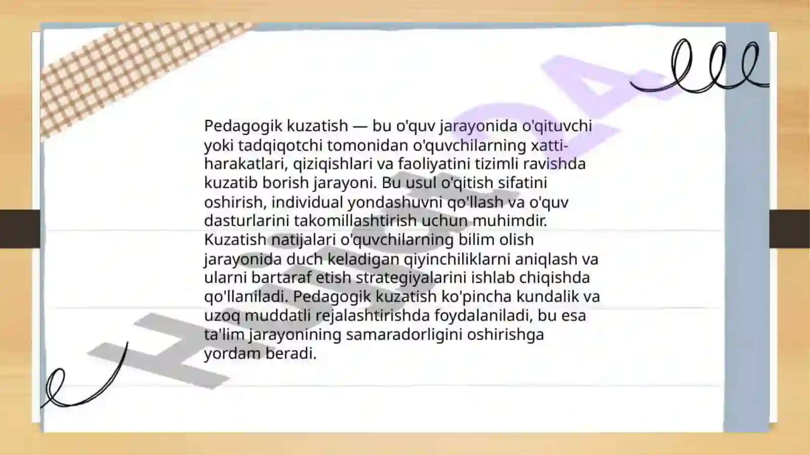 Gimnastika  80000darslarida pedagogik kuzatuv va baholash tizimi 4