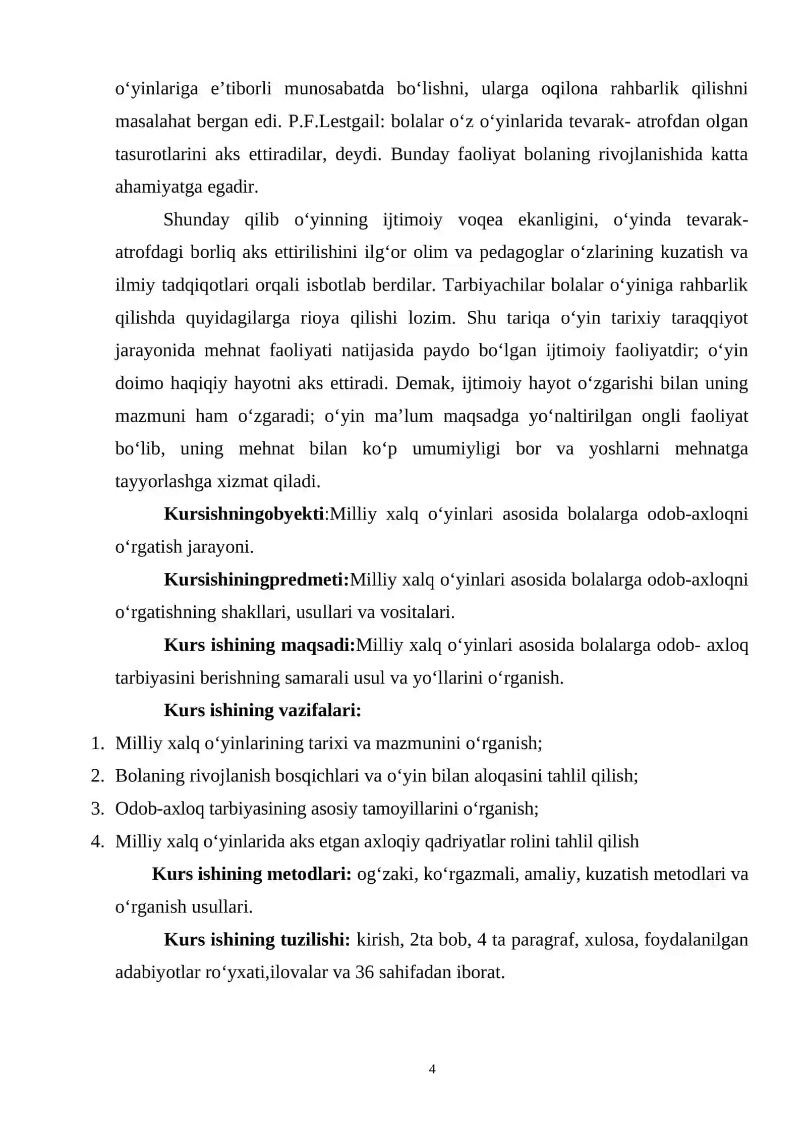 Maktabgacha yoshdagi bolalarni tarbiyalashda milliy xalq o‘yinlarining ahamiyati. 4