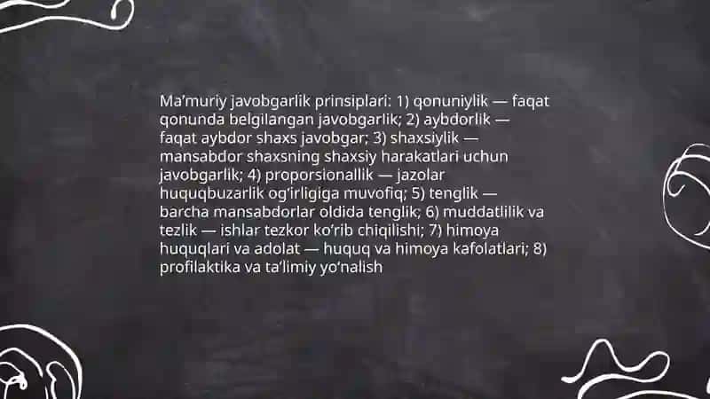 Mansabdor shaxslarning maʼmuriy javobgarligi 4