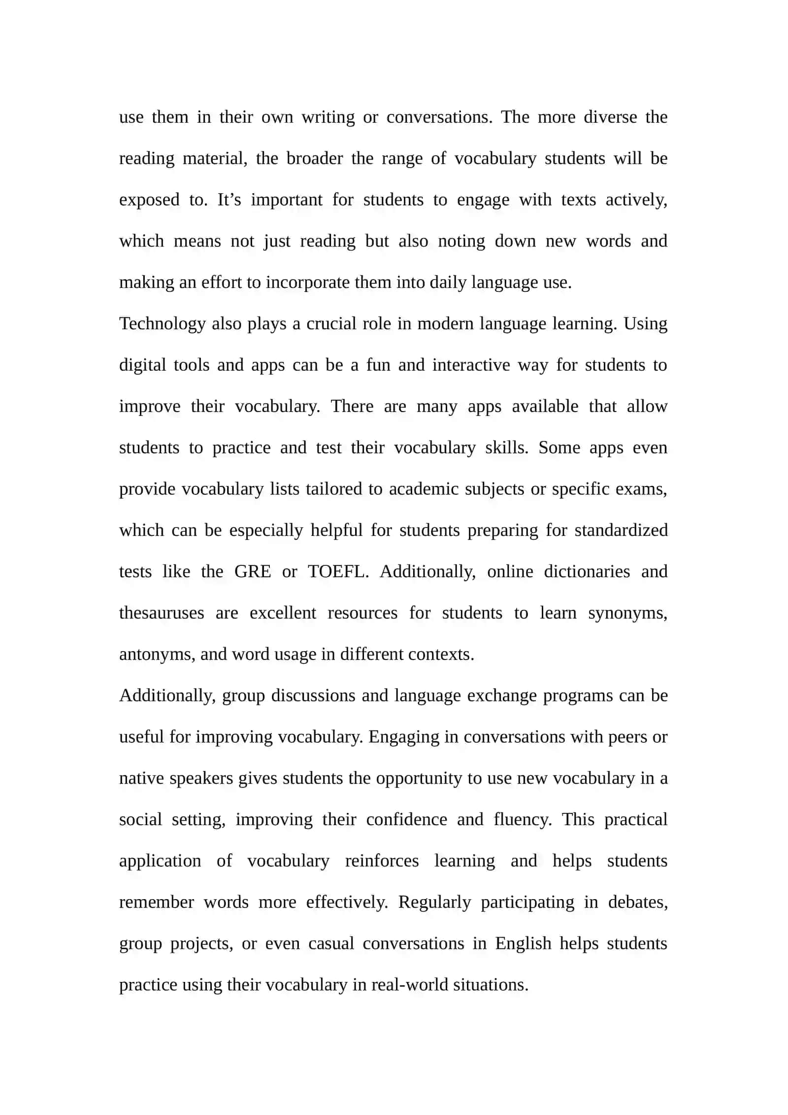 Useful strategies to enhance vocabulary skills of university students 4