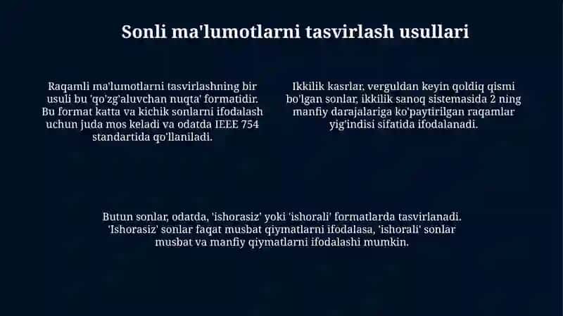 Axborotning tõğri teskari tõldiruvchi va modifikatsiyalashgan kodkar 4
