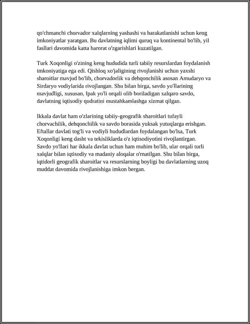 Eftallar Davlati va Turk Xoqonligining Iqtisodiy va Demografik Geografiyasi 4