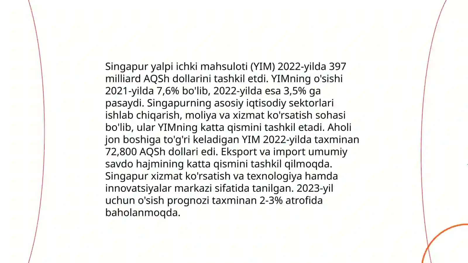 Singapur iqtisodiy kursatgichlari va uning tahlili 4