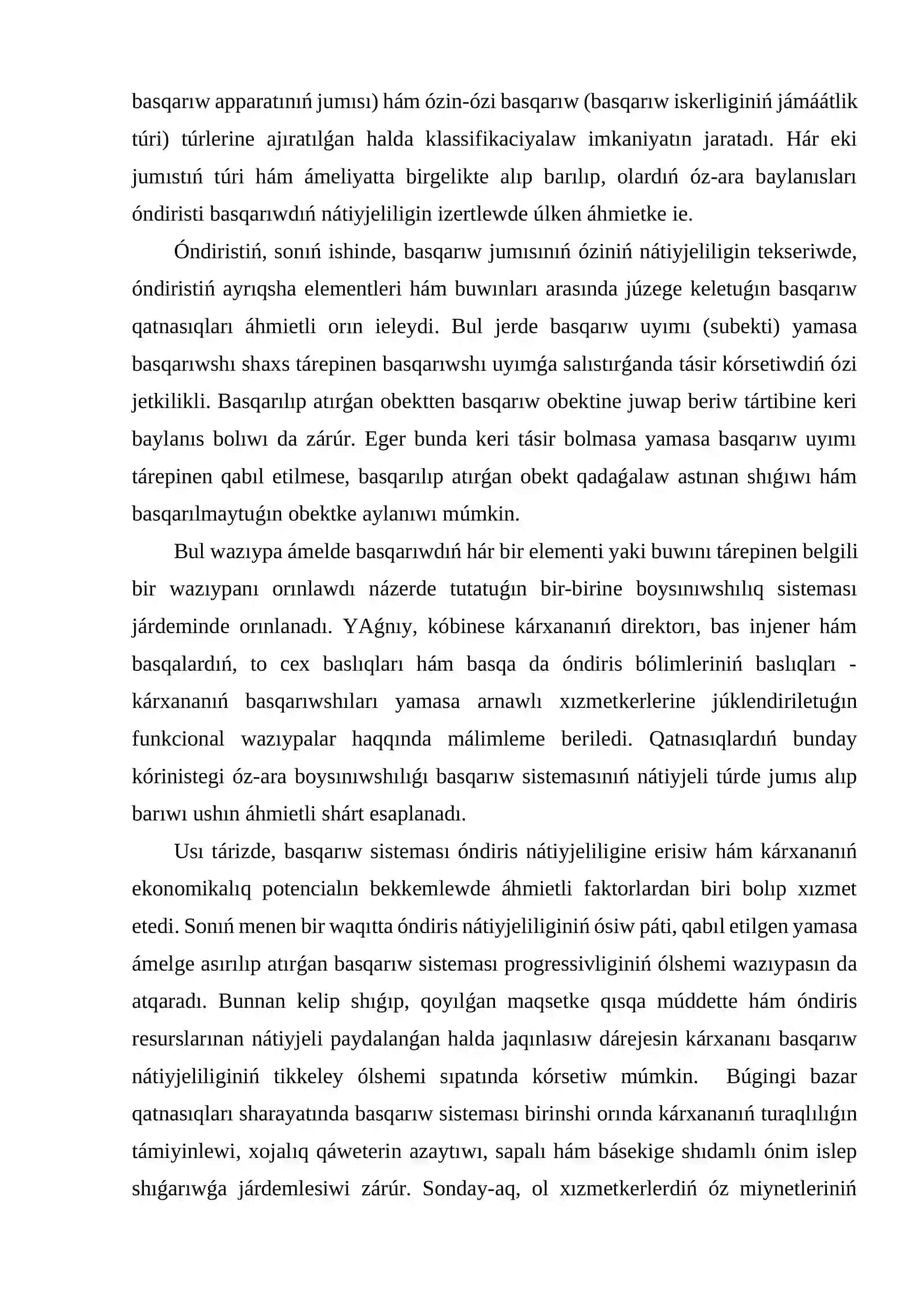 Kárxana hám onıń quramlıq bólimlerin basqarıw 4