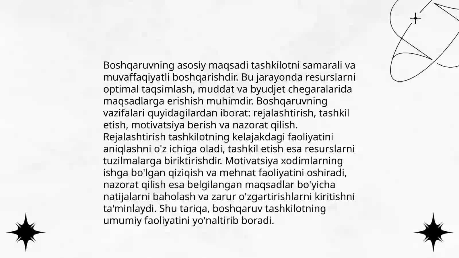 Ommaviy boshqaruvning asossiy belgilar 4