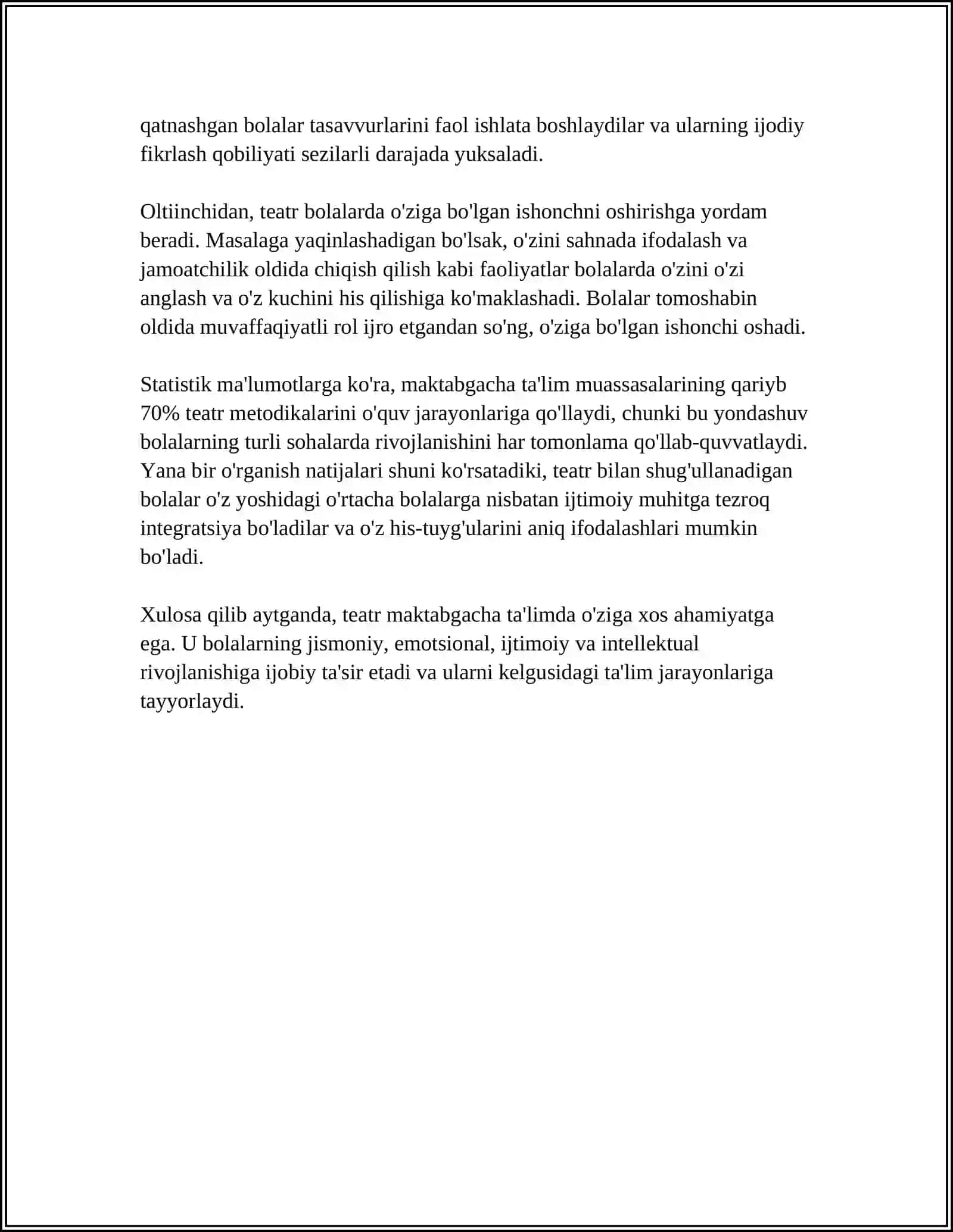 MAKTABGACHA TALIN TASHKILOTIDA PAXMOQ TEATR TASHKIL ETISH 4