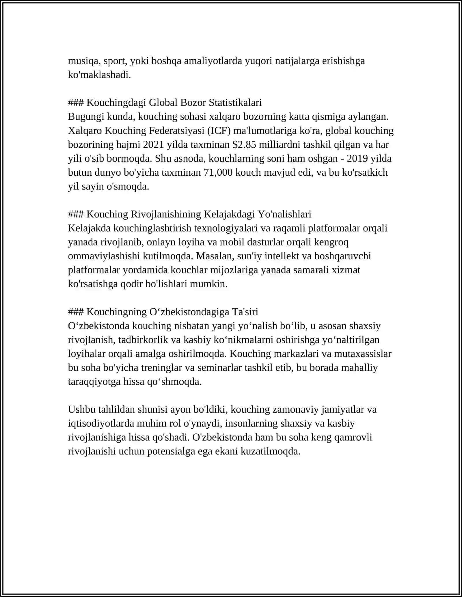 KOUCHING TUSHUNCHASINING ILMIY YOʻNALISHDAGI RIVOJLANISHI. KOUCHING JARAYONIDA MOTIVATSIYA VA OʻRGATISH NAZARIYALARI 4