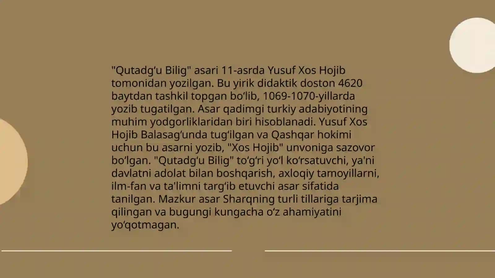 Qutadgʻu bilig dostoni 4