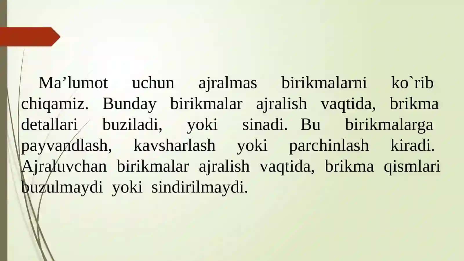 Rezba birikmalari 4